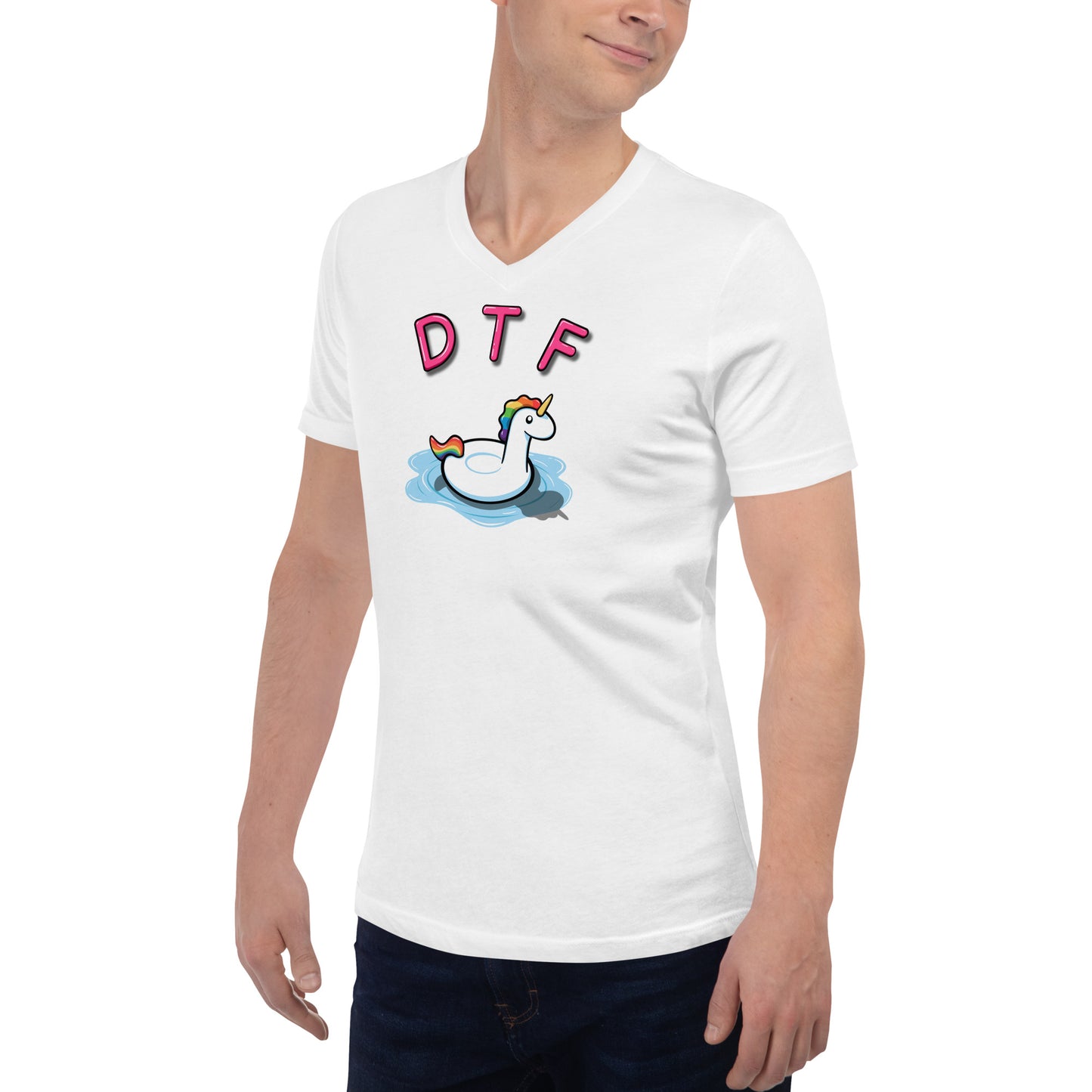 Down To Float Unisex V-Neck T-Shirt